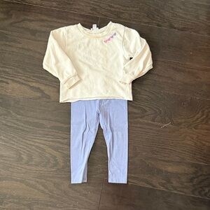 Splendid Cream and Lavender Kids Matching Set